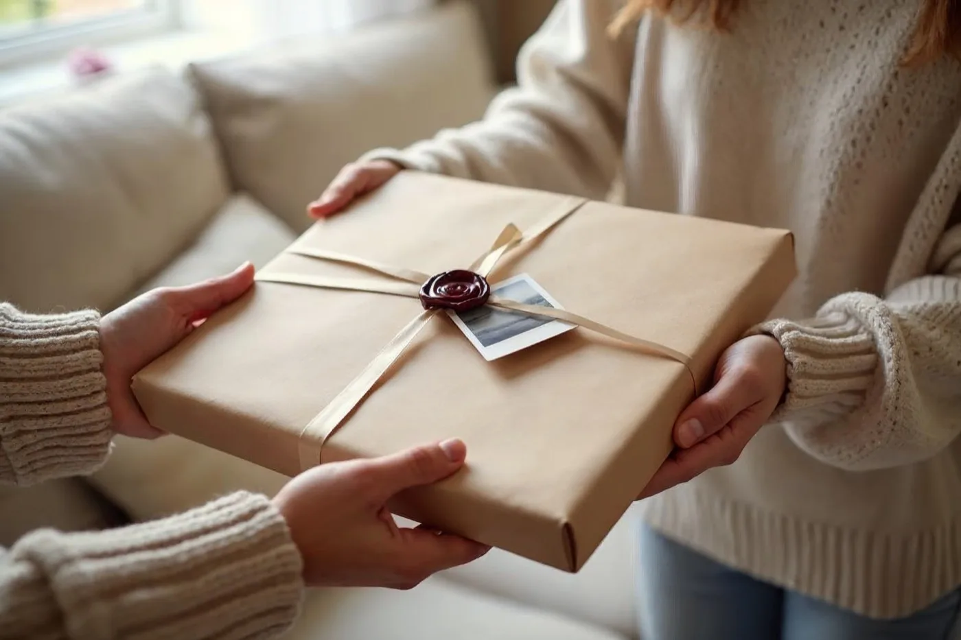 Ingelijst portret als cadeau, samen met het gedrukte officiële dossier